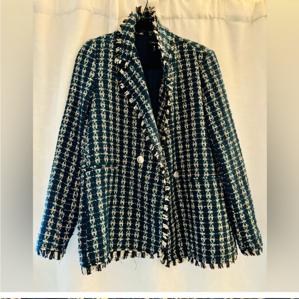 Green Tweed Blazer (Size Medium)